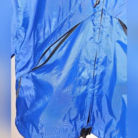 L.L. Bean Women's Hooded Rain Slicker Jacket,  Bright Blue, Sz S - Picture 4 of 10